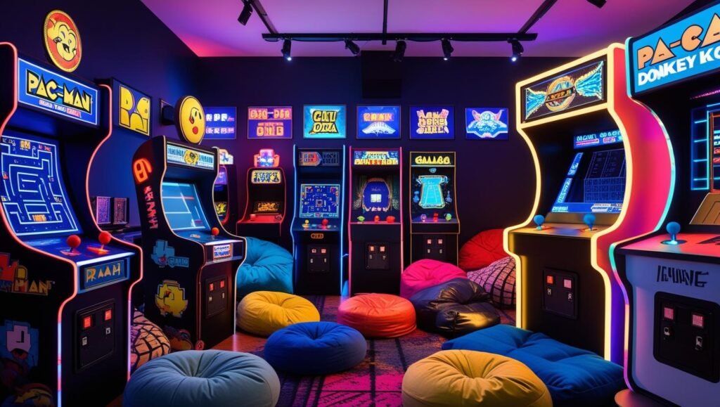 epic arcade game night setup for teens