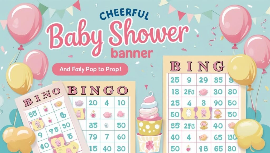 Baby Shower Bingo and Balloon Pop!