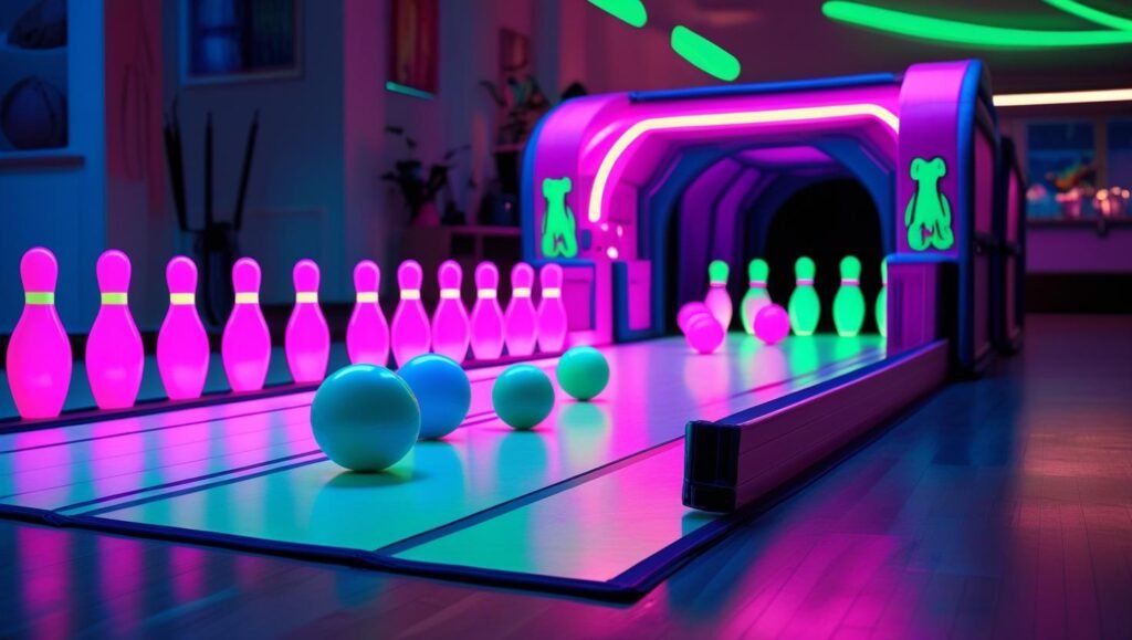 Glow-in-the-Dark Bowling Alley