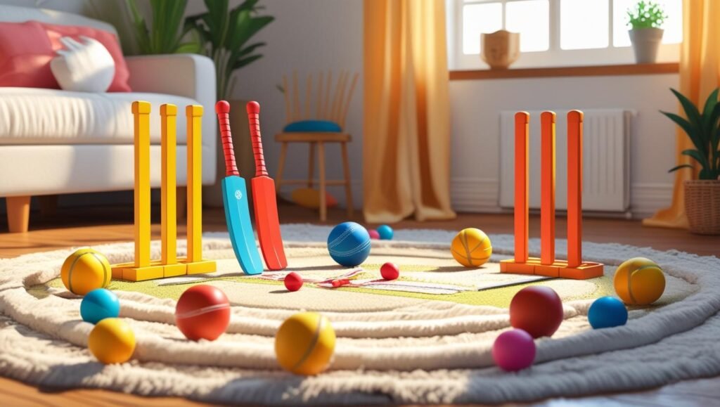 Mini Cricket Setup for Indoor Fun