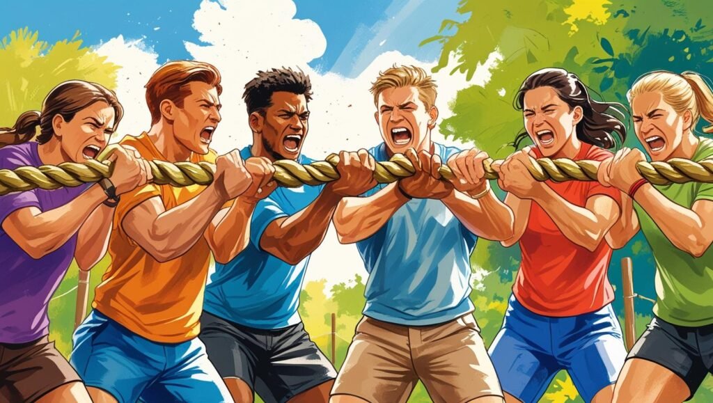 Rope Pull Tug of War – Classic Team Fun for Any Event!