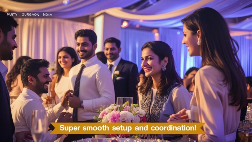 🎉 “Super Smooth Setup and Coordination!” – A Gurgaon Client Shares Their Party Success Story