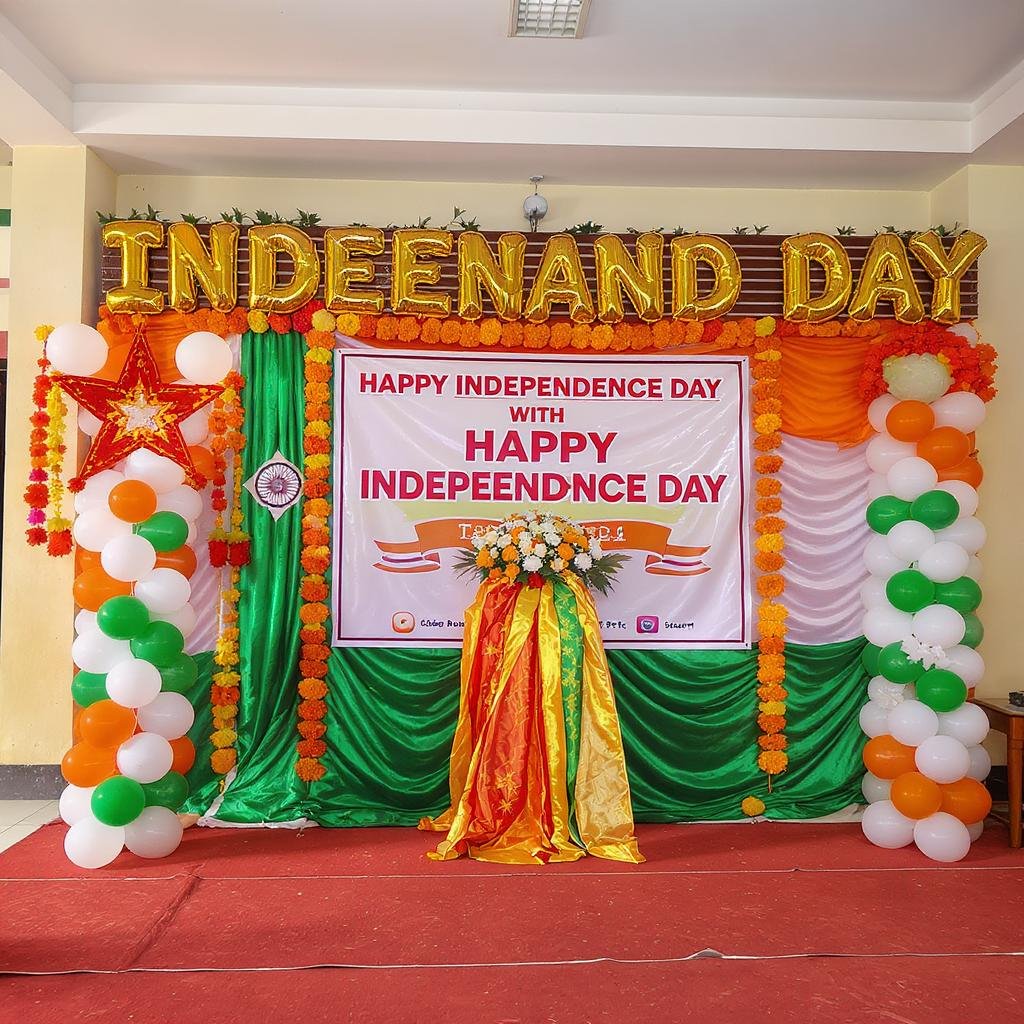 Independence Day Setup at Ghaziabad School - Party Events
