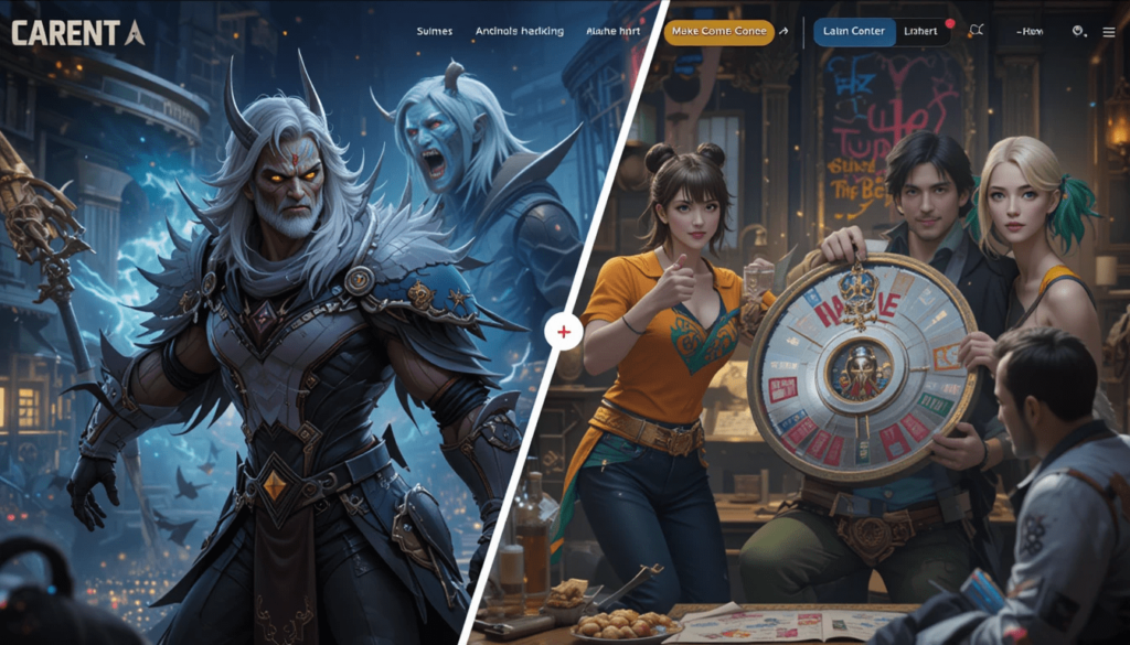 Swipe left to vote for best game combo