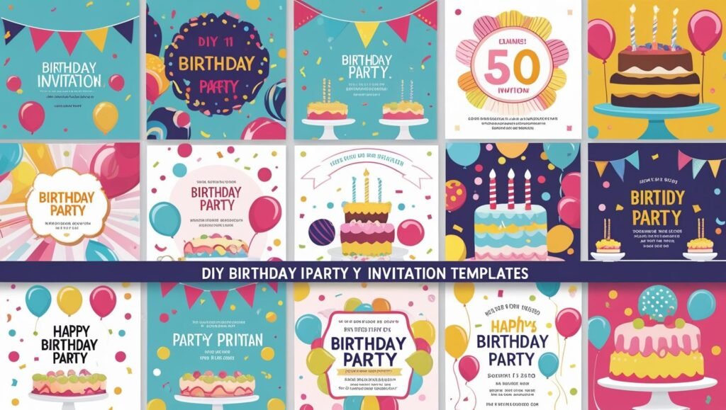 DIY Invitation Templates for Birthday Parties
