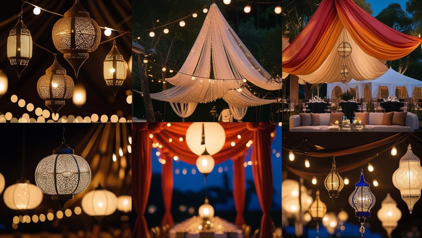 Hanging Lanterns & Canopy Ideas for Open Grounds
