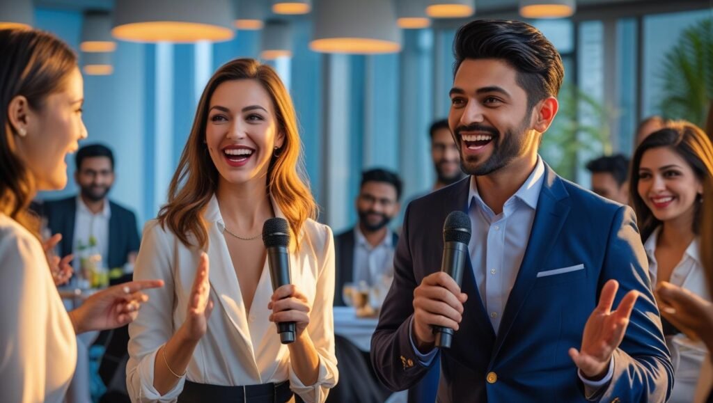 Hire Emcees for Office Events in Nehru Place