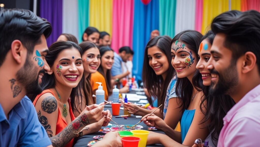 Make Your Faridabad Events Colorful with Tattoo & Face Painting Counters