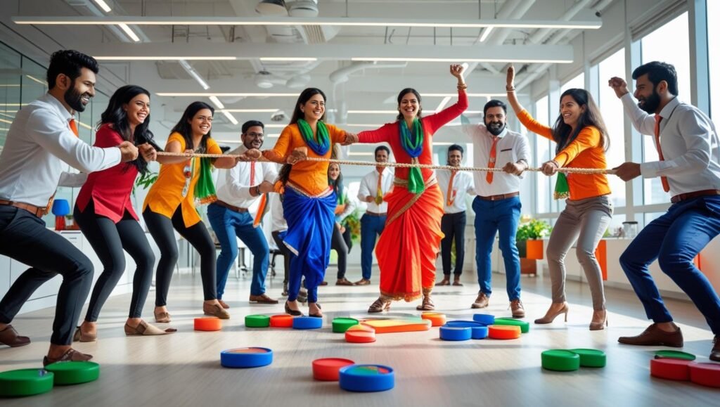 Office Team Games with a Patriotic Twist