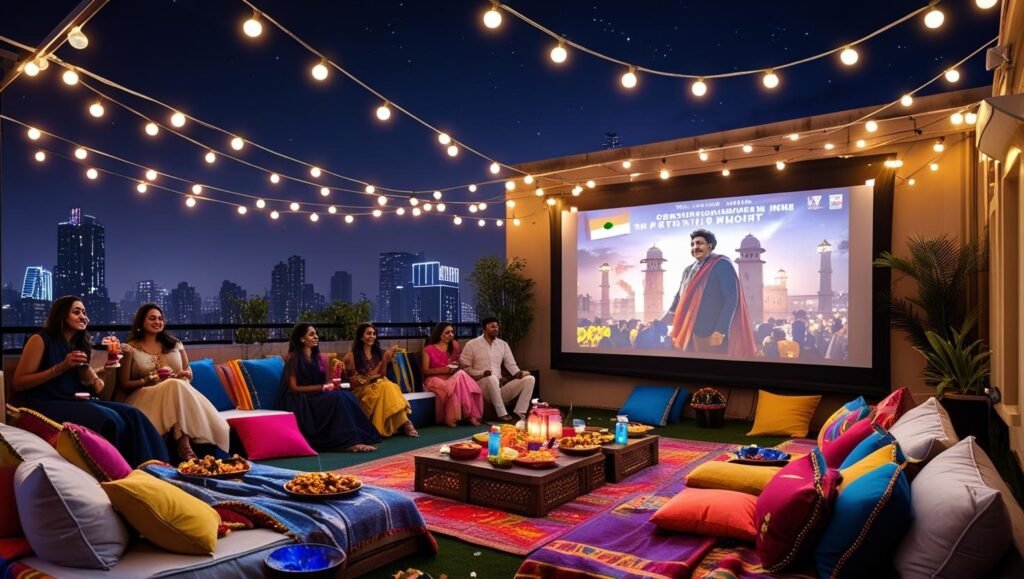 Patriotic Movie Night on Rooftop – Ideas & Setup