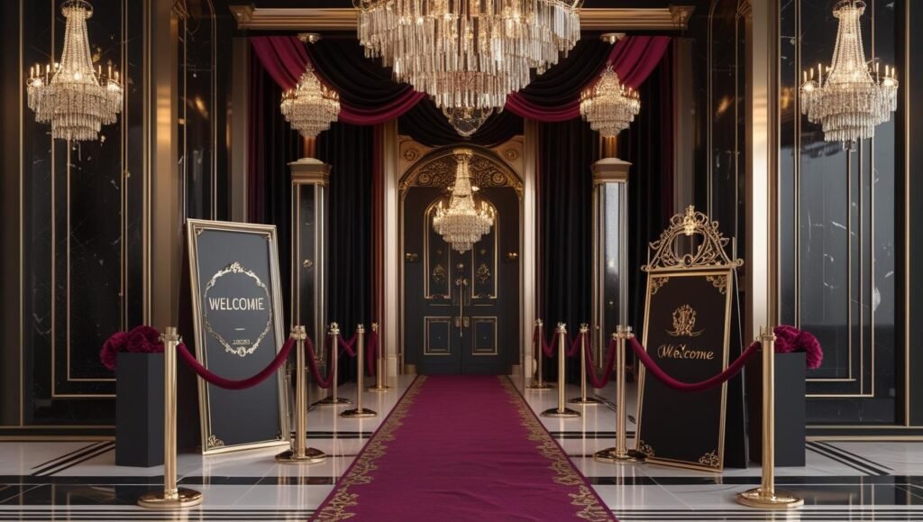 me-Based Entrance Décor for Society Events