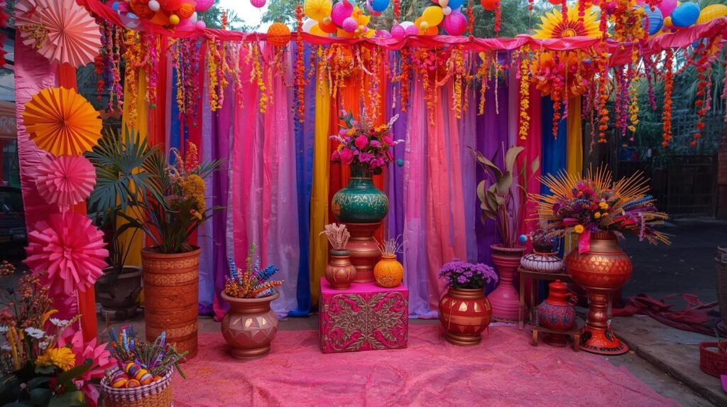 Trendy Decoration Holi Setups for 2025 Celebrations