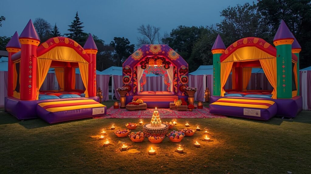Outdoor Setup Ideas for Bouncy Castles: Perfect for Diwali