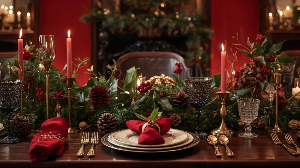 Table Styling for Christmas Dinners