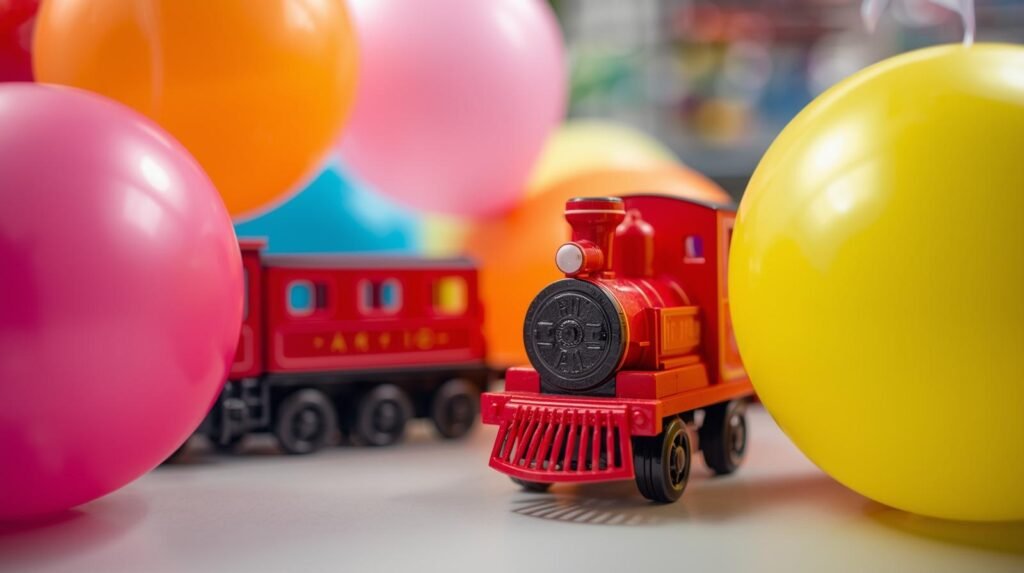 Toy Train and Balloon Decor Combo Packages for Kids Parties