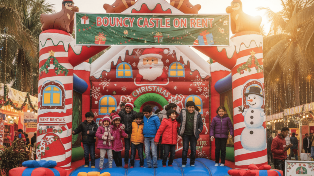 Bouncy Castle on Rent in Delhi for Christmas Celebrations