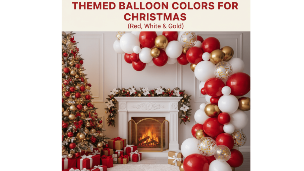 Themed Balloon Colors for Christmas Party