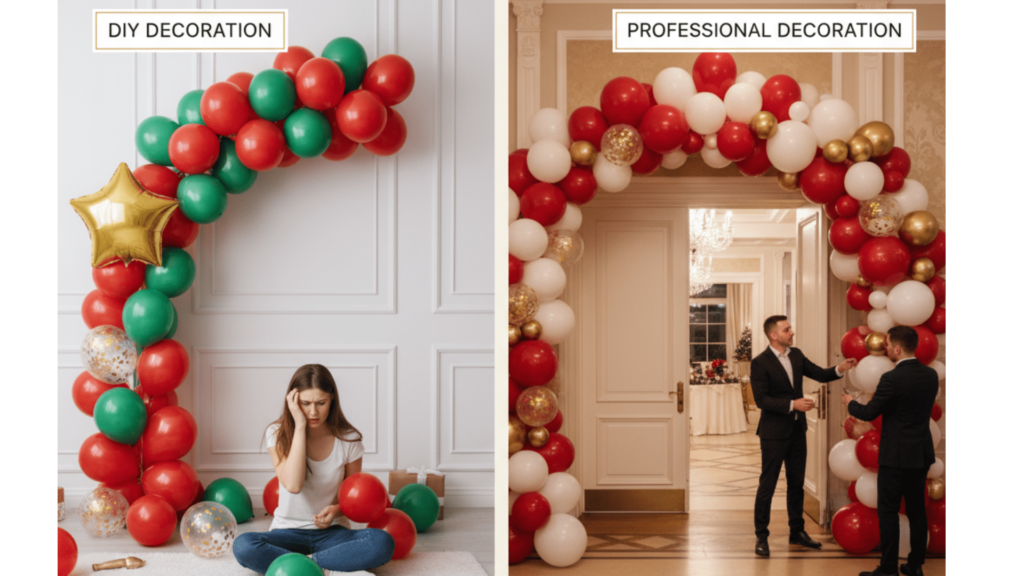 DIY vs Professional Balloon Decoration