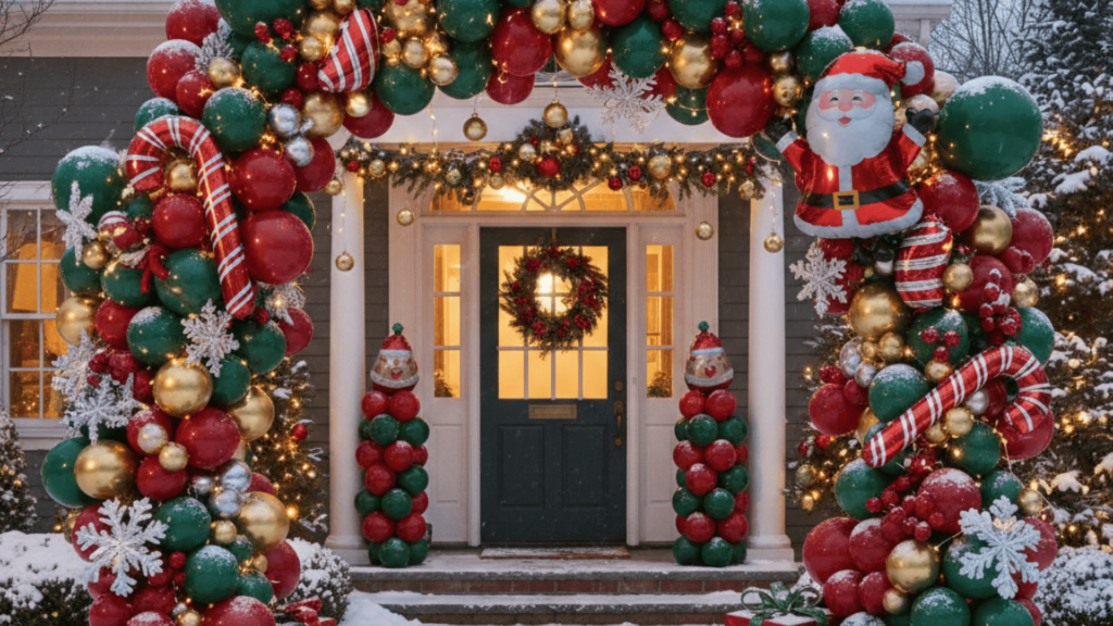 Outdoor Christmas Balloon Decor Tips