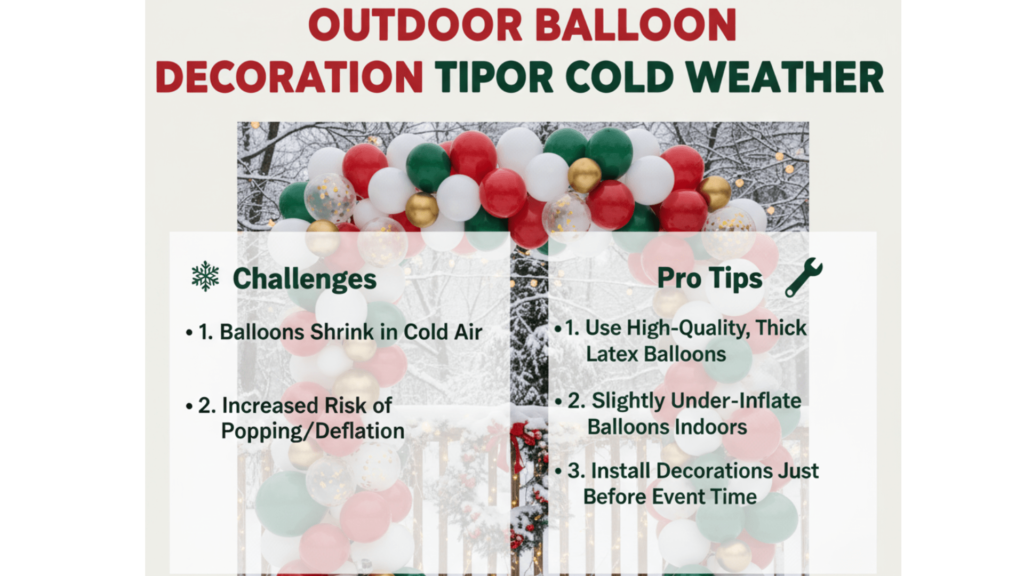 Outdoor Balloon Decoration Tips for Cold Weather