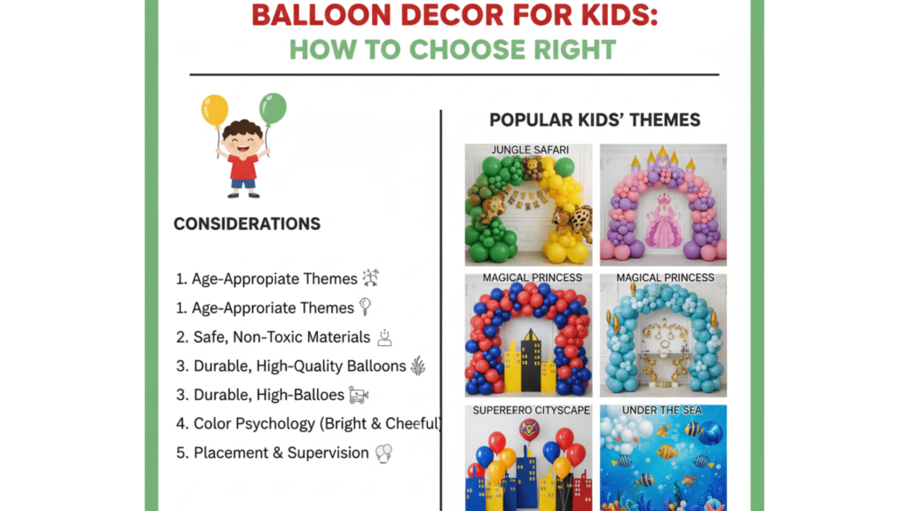 Balloon Decor for Kids: How to Choose Right