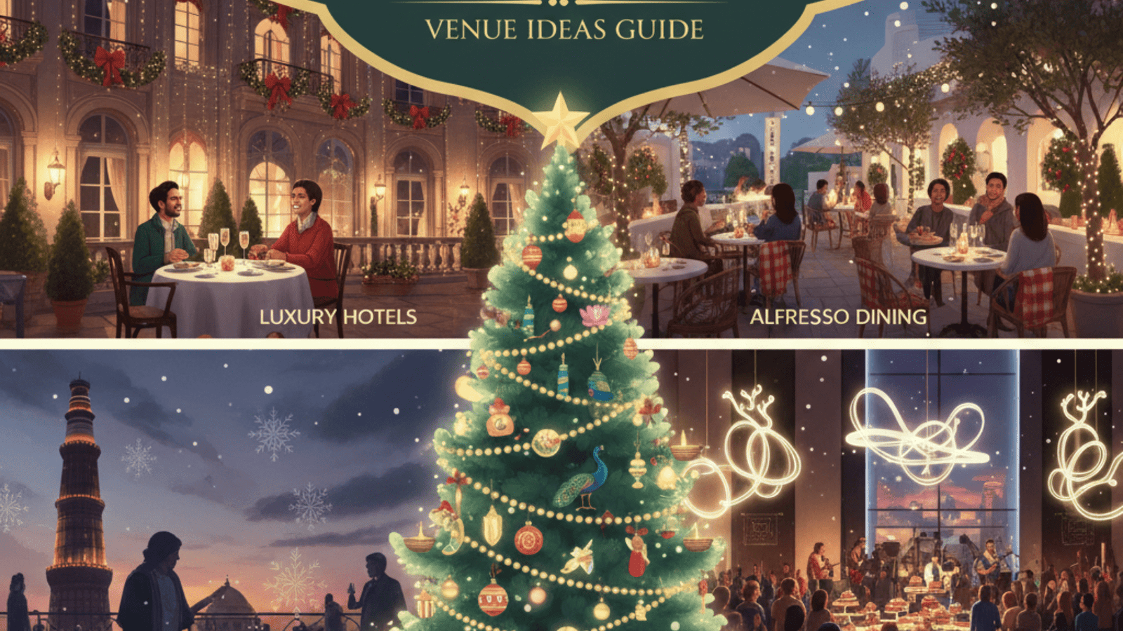 Venue Ideas for Christmas in Delhi Guide - Party Events