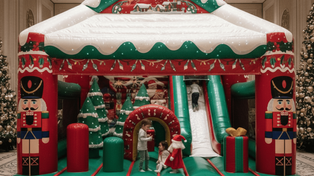 High-End Bouncy Castle Designs for Christmas Themes
