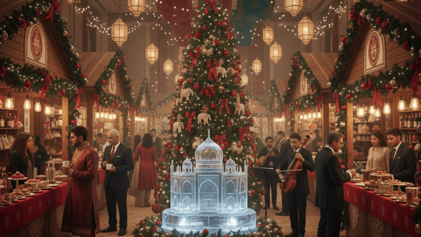 European Christmas Decor for Delhi Events