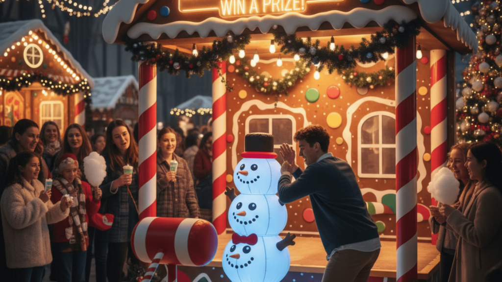 Themed Christmas Hammer Game Stalls