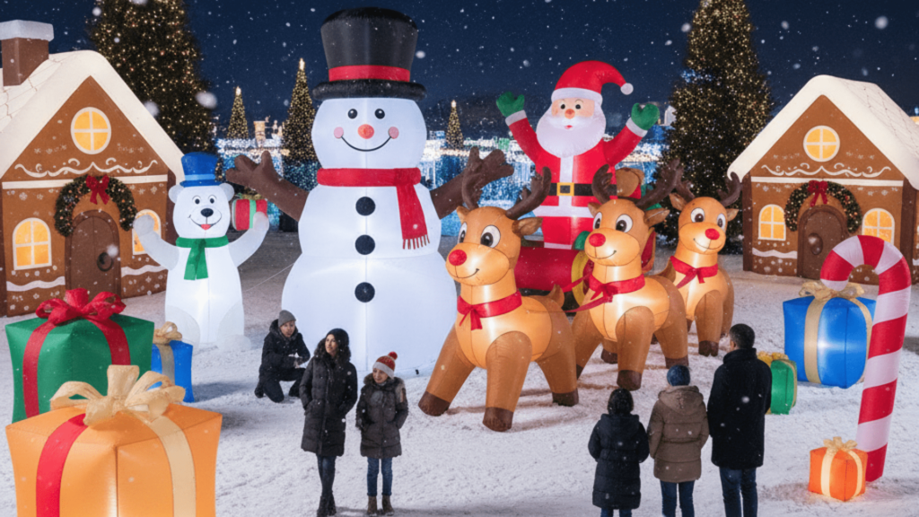 Holiday-Themed Inflatable Ideas: Snowmen, Reindeer & More