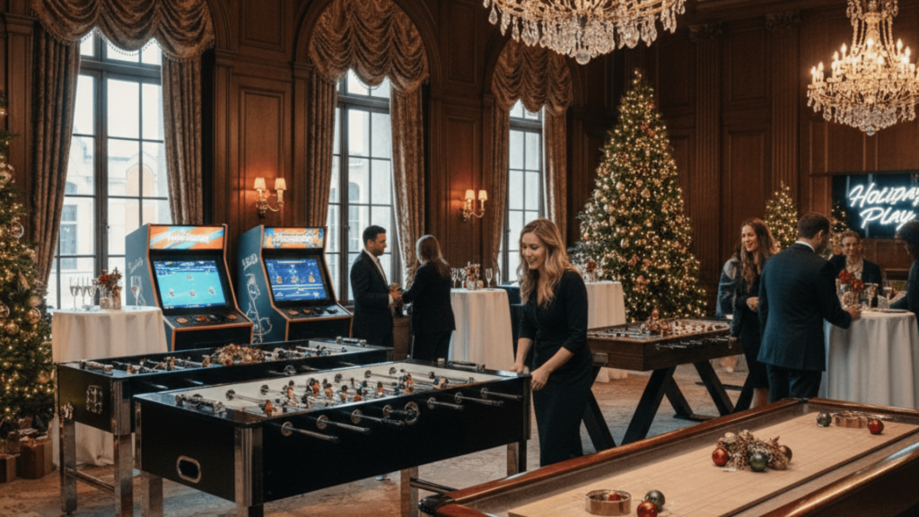 Luxury Game Zone Setup for Corporate Christmas