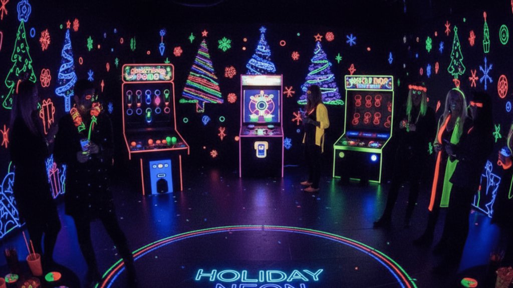 Glow-in-the-Dark Christmas Game Zone