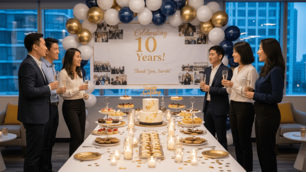 Work Anniversary Party Setup