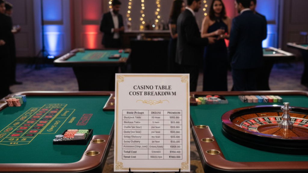 Casino Table Rental Cost Breakdown