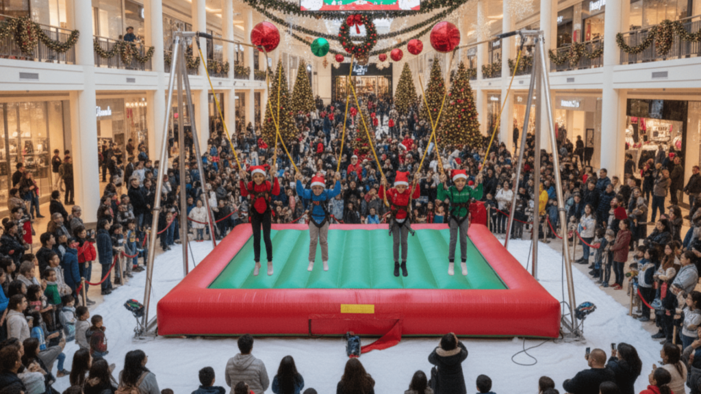 Bungee Jump Zones for Mall Christmas Carnivals