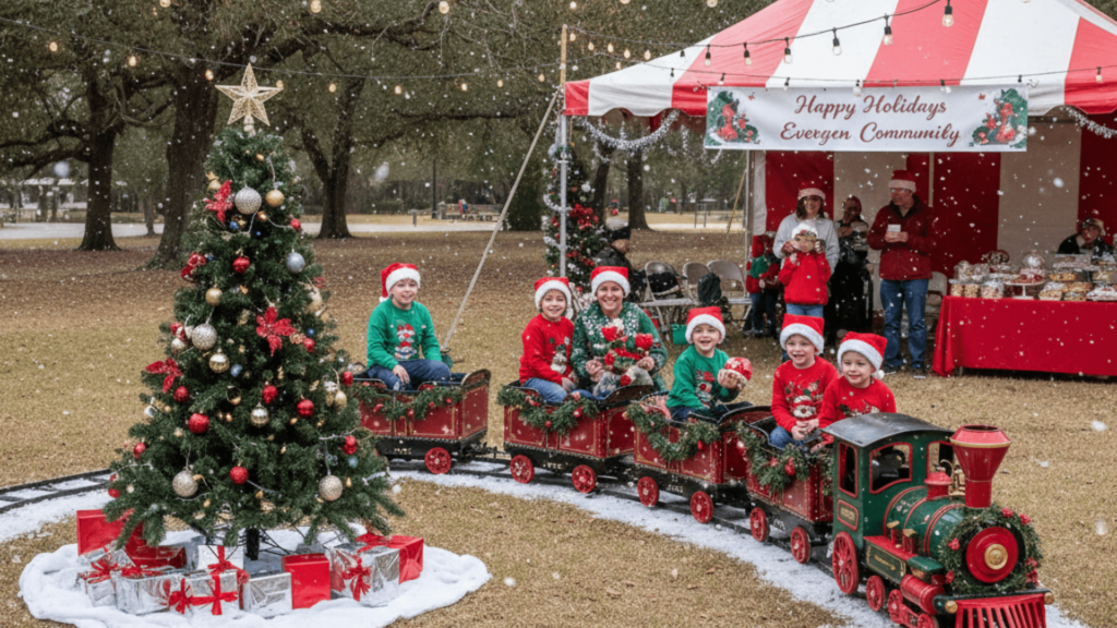 Toy Train Ride for Society Christmas Parties