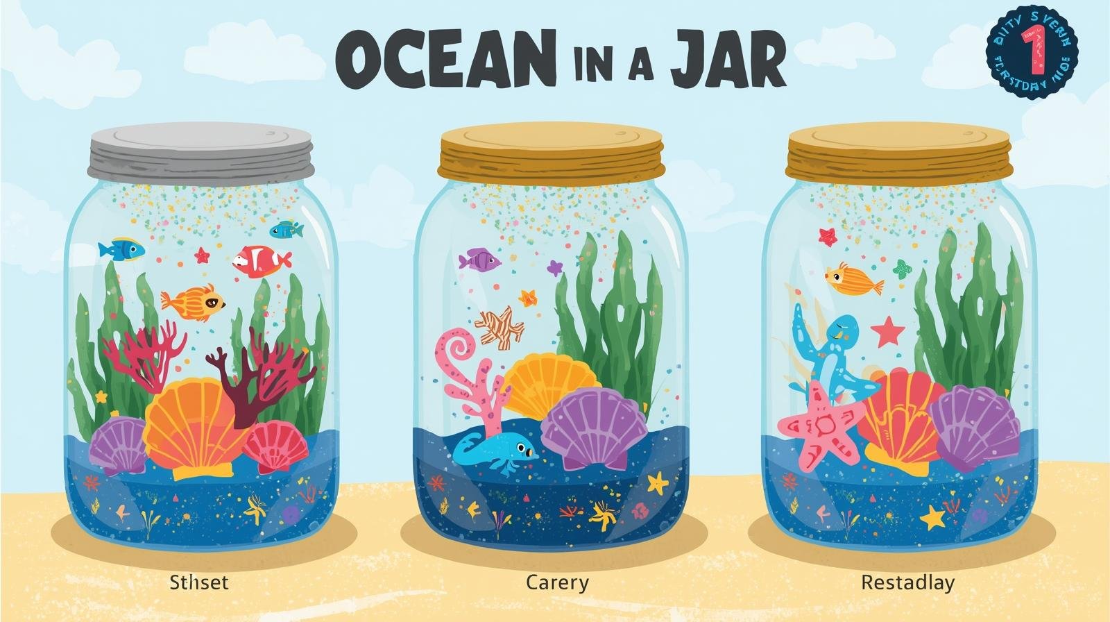 Ocean in Jar Fun Activity in Noida Birthday Parties