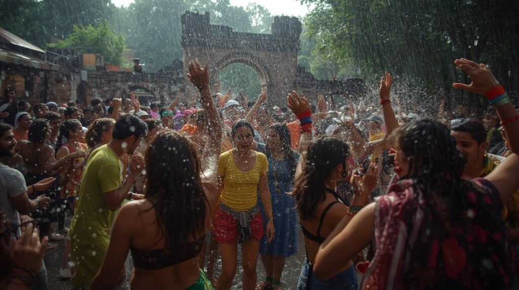 Rain Dance Fun Setup in Hauz Khas Parties