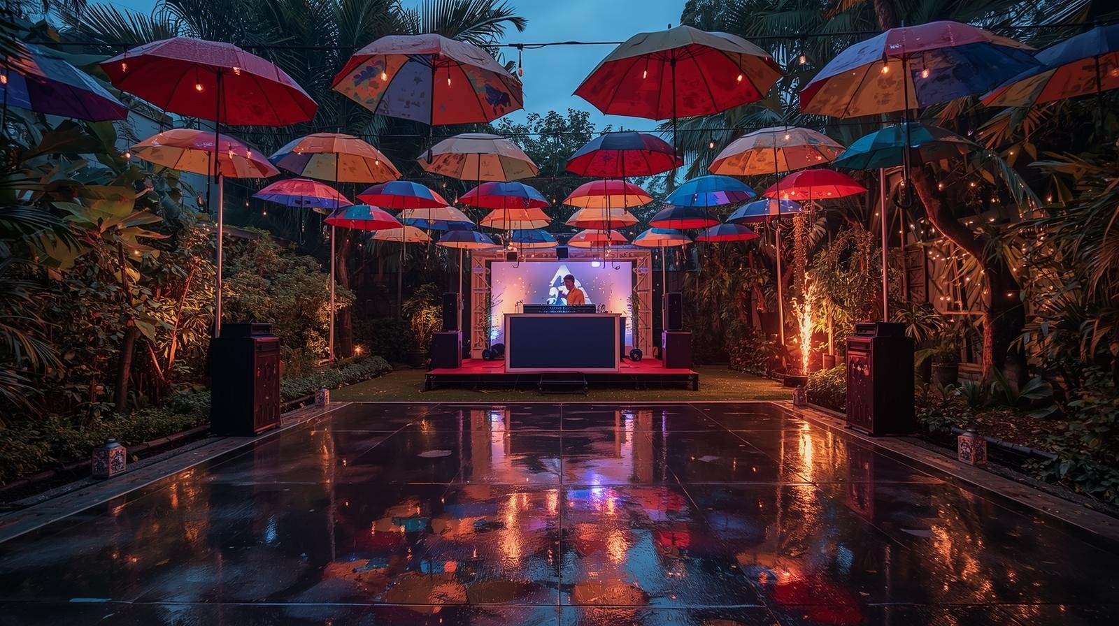 Rain Dance Party Setup Ideas in South Delhi