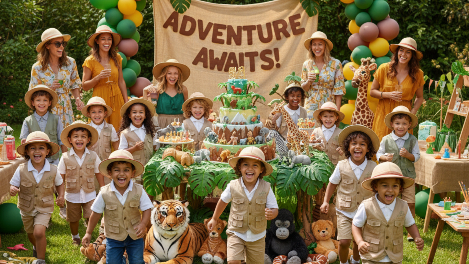 Jungle Safari Theme Birthday Party Ideas