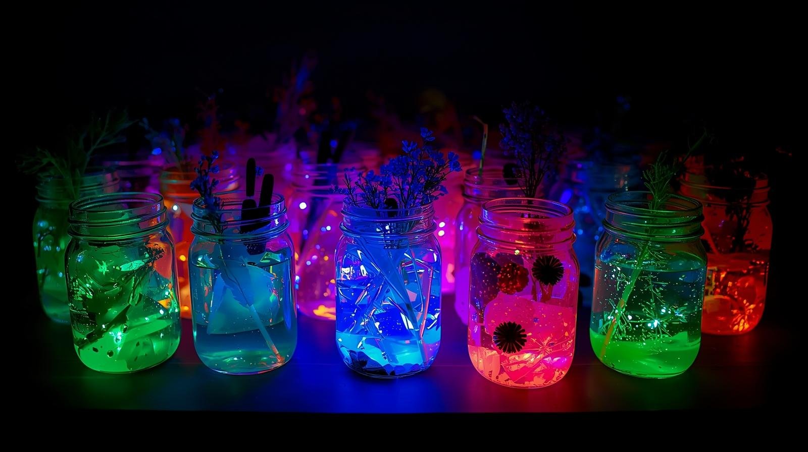 Glow Jar DIY Setup in Noida Kids Parties