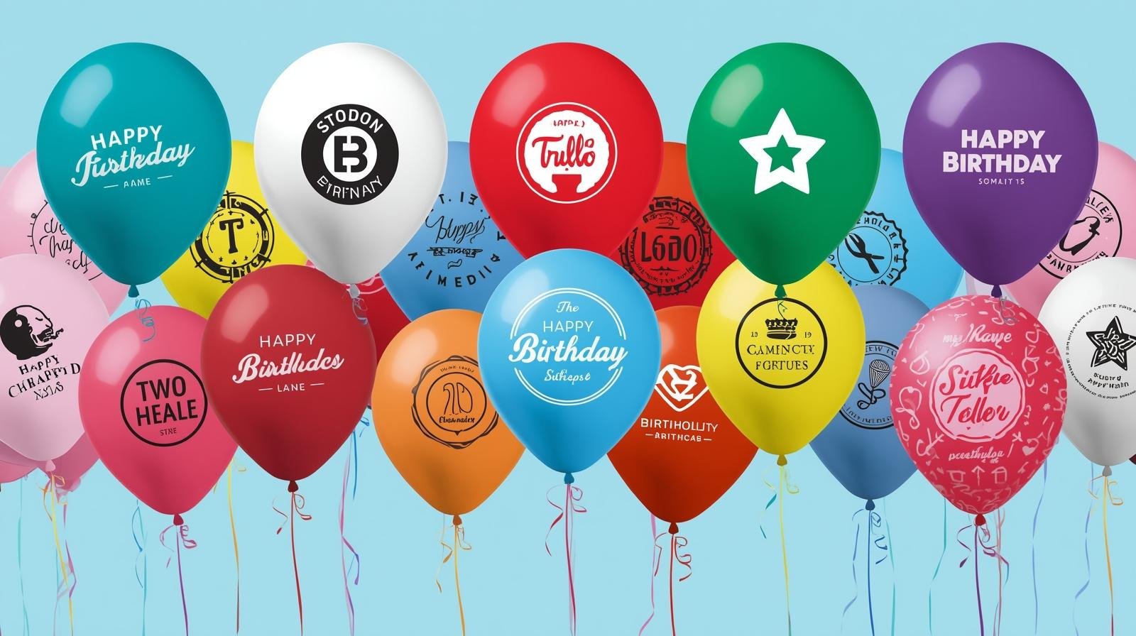 Logo Printed Balloon Ideas in Delhi NCR Birthday Events