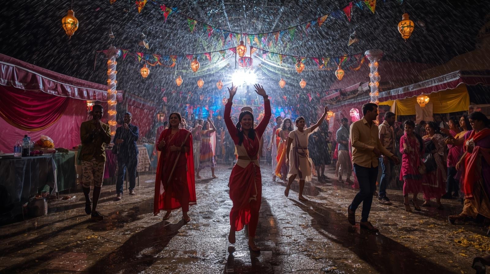 Rain Dance Party Fun Setup in Hauz Khas