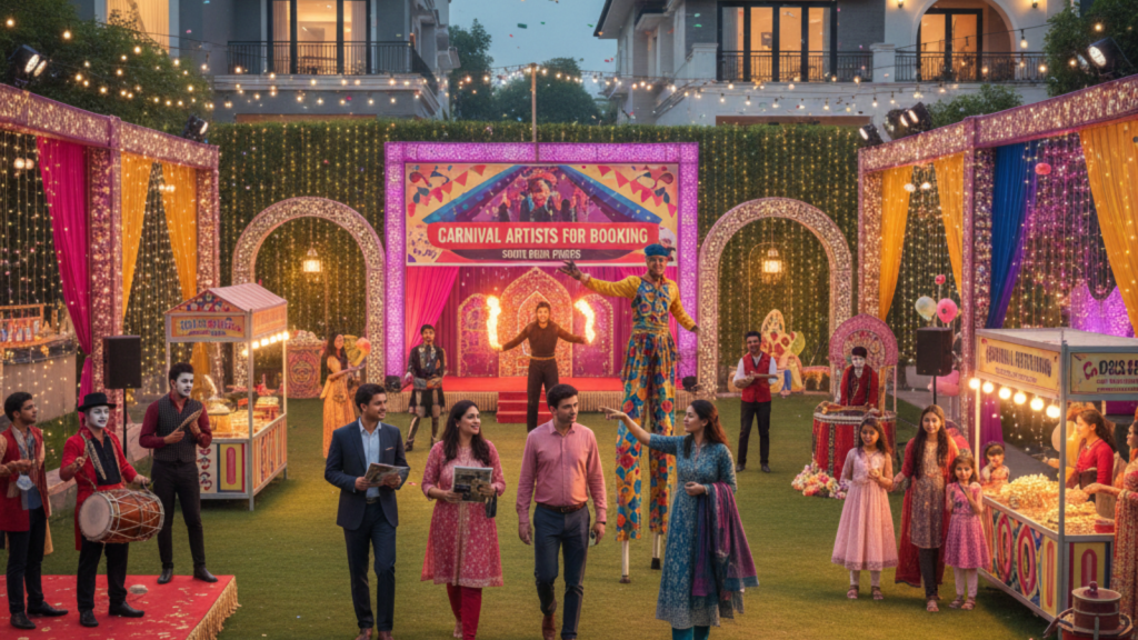 Carnival Artist Booking Tips in South Delhi Homes