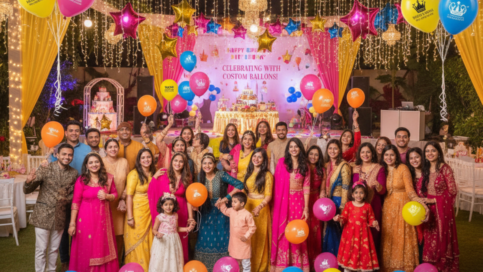 Logo Printed Balloon Ideas in Delhi NCR Birthday Parties