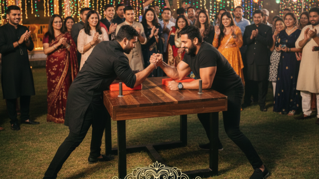 Arm Wrestling Game Setup Tips in Delhi NCR Parties