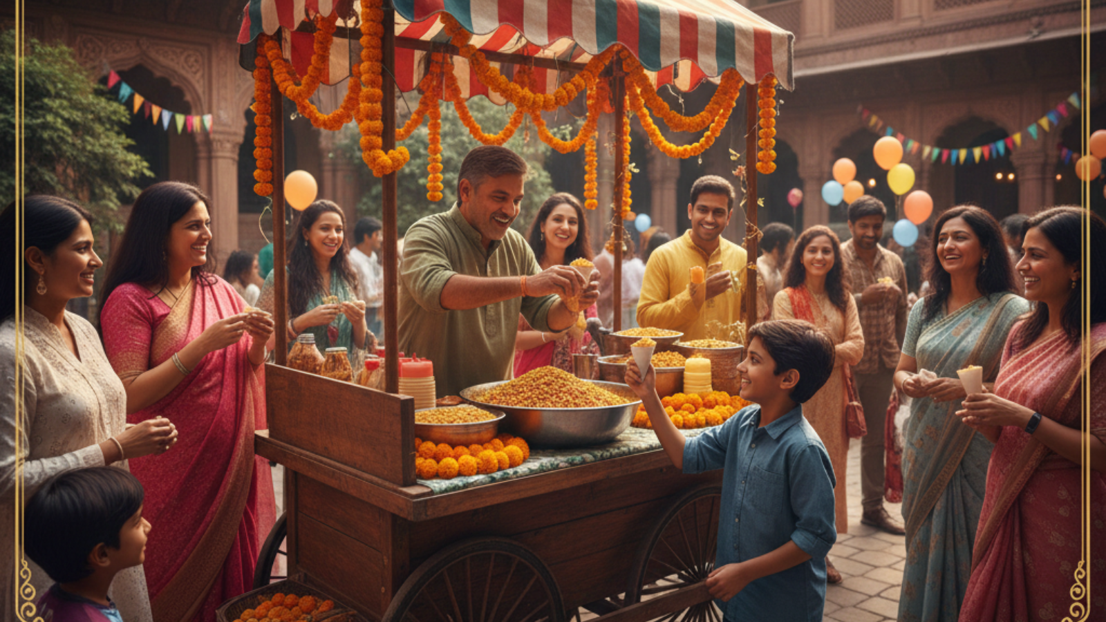 Chana Jor Garam Stall Setup in Karol Bagh Birthday Events