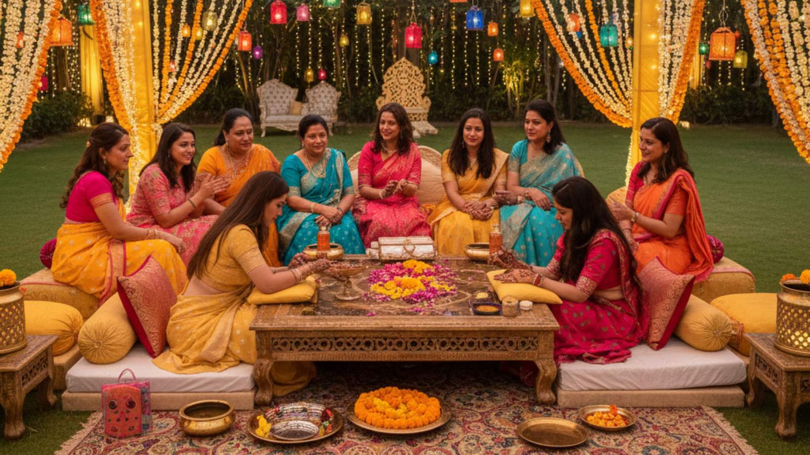 Mehndi Decoration Setup in Ghaziabad Families