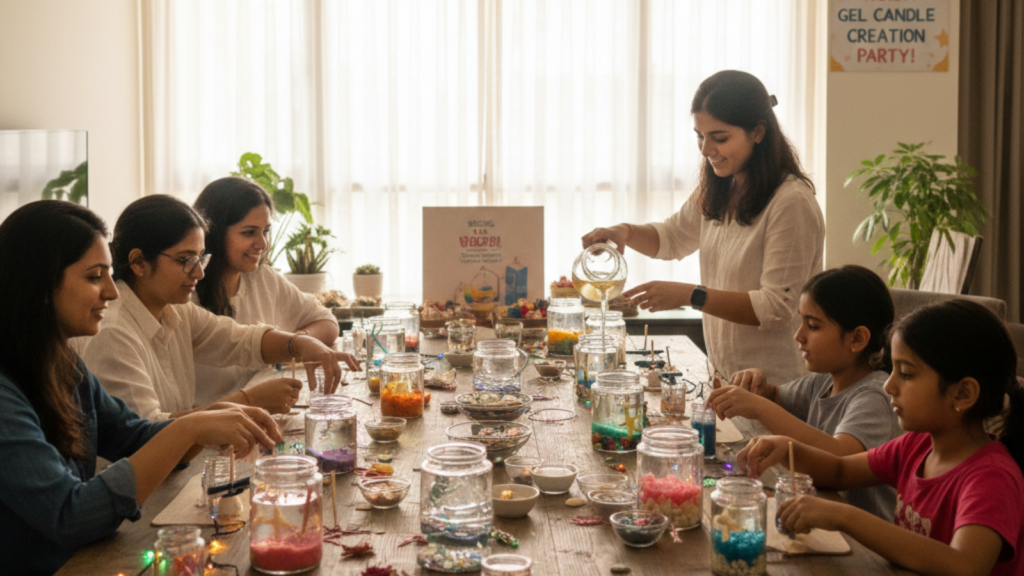 Glow Jar DIY Activity in Ghaziabad Kids Parties