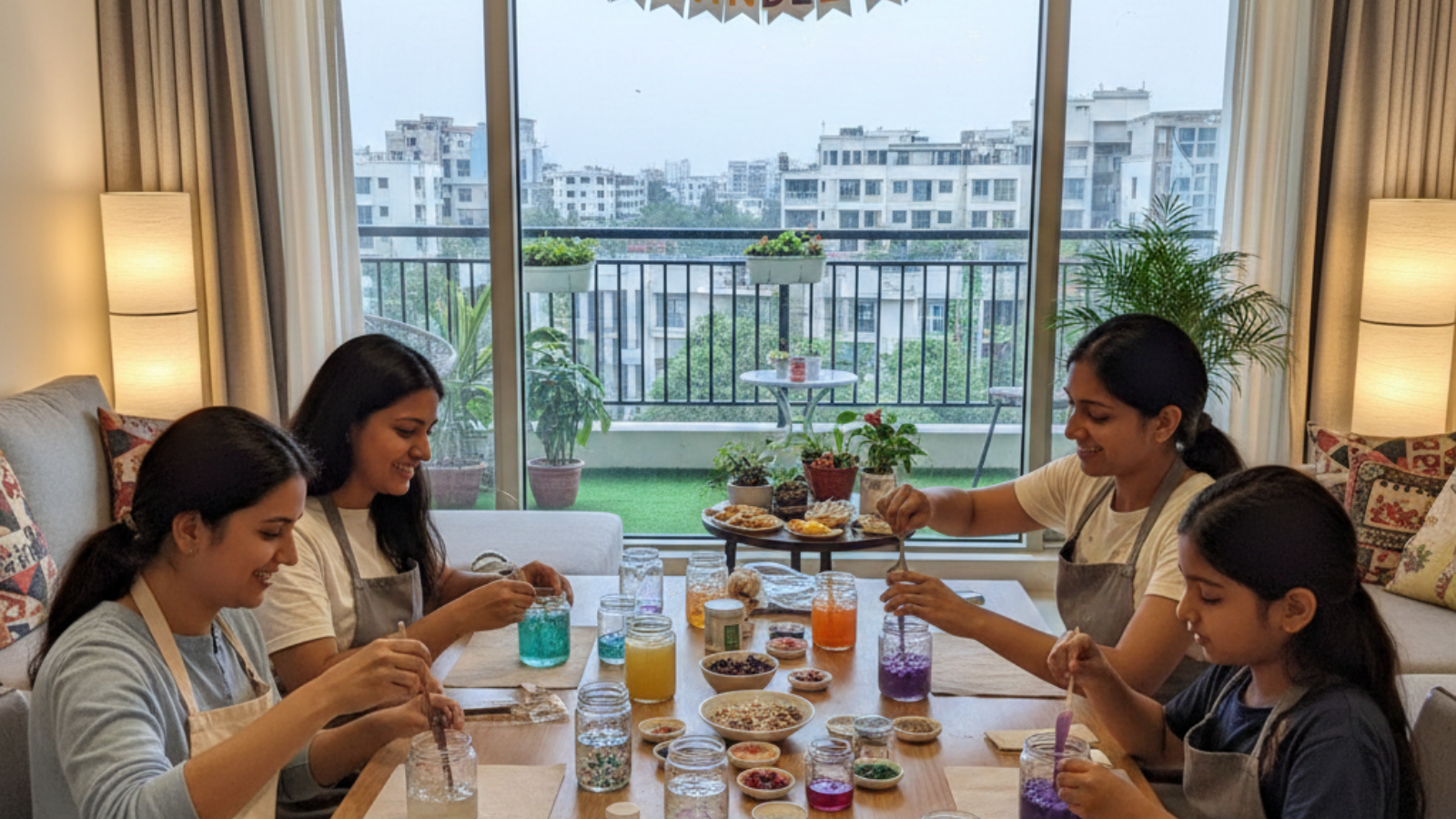 Gel Candle Workshop Fun Setup in Noida Homes
